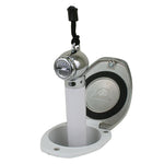Scandvik White &amp; SS Recessed Transom Shower Handle/Hose - Vertical/Horizontal Mount - 6' Hose