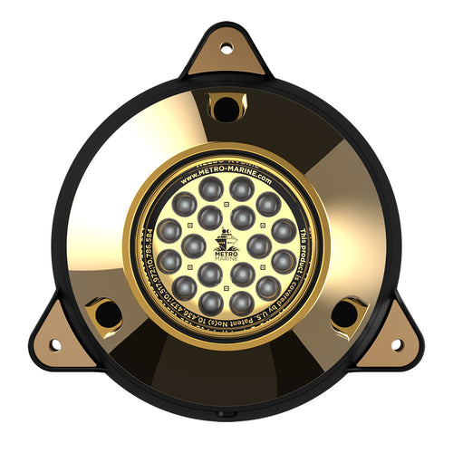 Metro Marine High-Output Surface Mount Underwater Light w/Intelligent Monochromatic LED's - Aqua, 45&deg; Beam