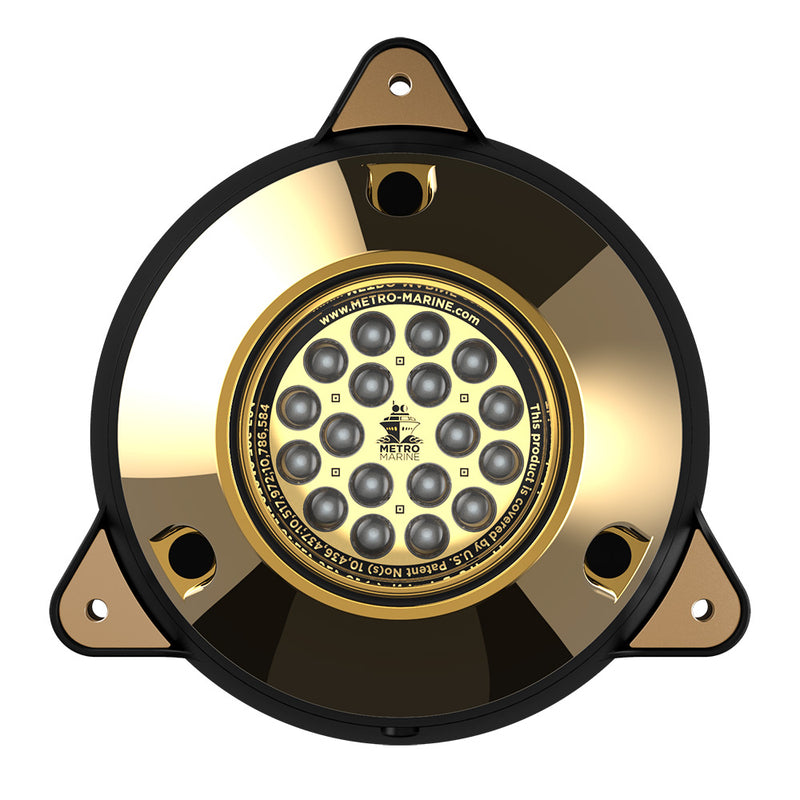Metro Marine High-Output Surface Mount Underwater Light w/Intelligent Monochromatic LED's - Aqua, 45&deg; Beam