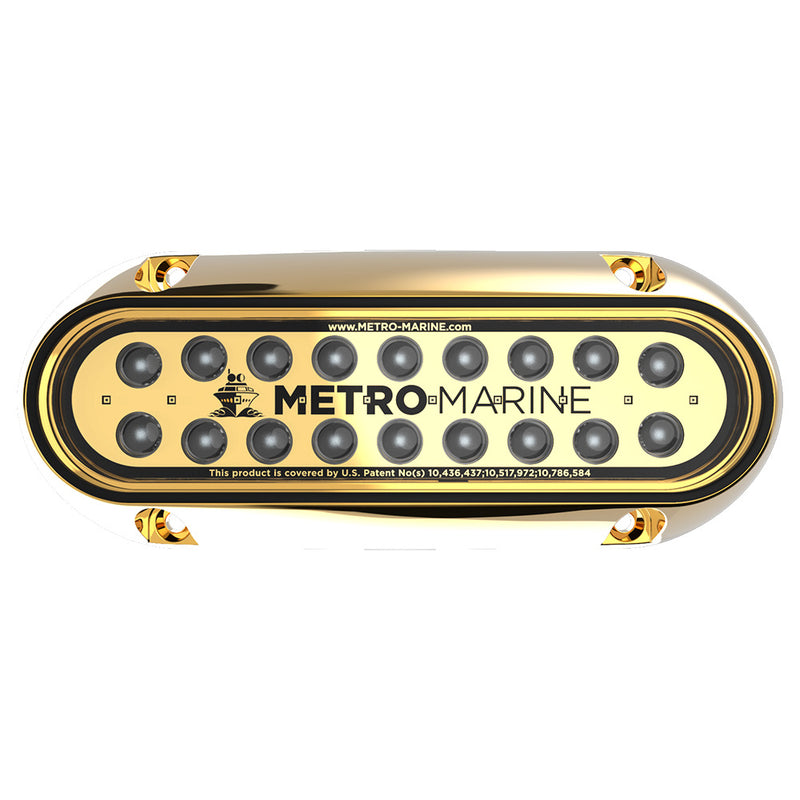 Metro Marine High-Output Elongated Underwater Light w/Intelligent Monochromatic LED's - Green, 90&deg; Beam