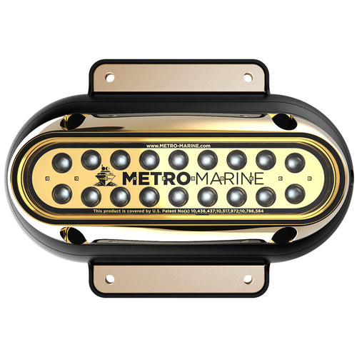 Metro Marine High-Output Elongated Surface Mount Light w/Intelligent Monochromatic LED's - Blue, 90&deg; Beam