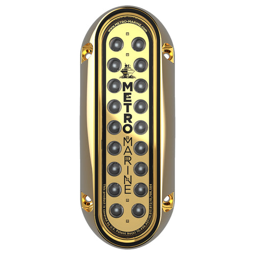 Metro Marine High-Output Elongated Vertical Mount Light w/Intelligent Monochromatic LED's - Blue, 90&deg; Beam