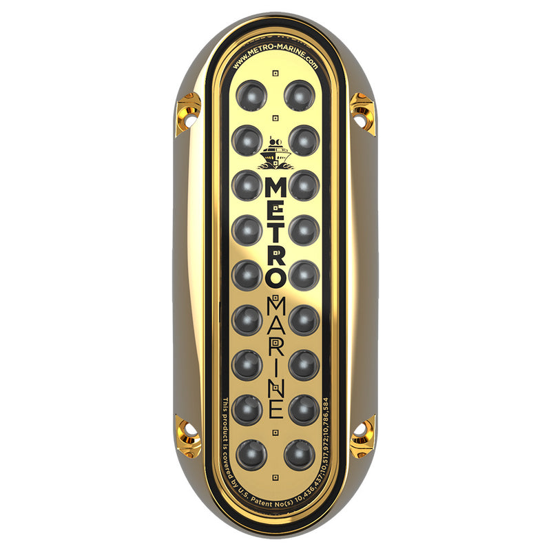 Metro Marine High-Output Elongated Vertical Mount Light w/Intelligent Monochromatic LED's - Green, 90&deg; Beam