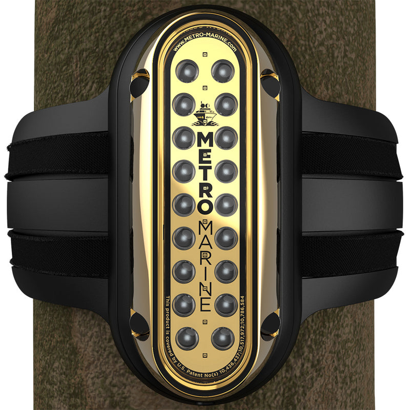 Metro Marine High-Output Vertical Piling Mount Light w/Intelligent Monochromatic LED's - Aqua, 45&deg; Beam