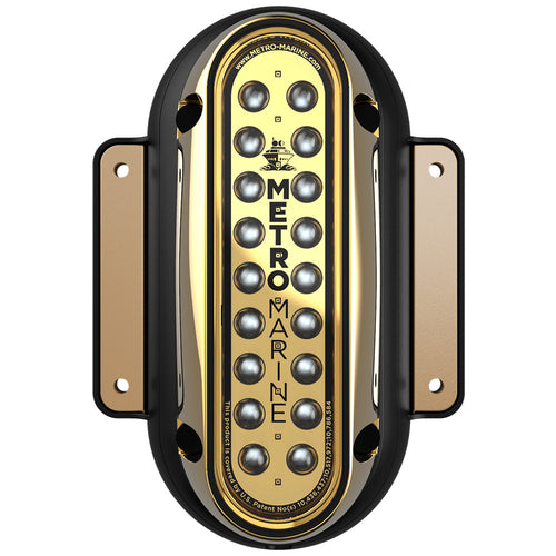 Metro Marine High-Output Vertical Surface Mount Light w/Intelligent Monochromatic LED's - Green, 45&deg; Beam