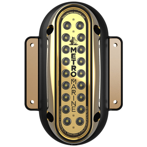Metro Marine High-Output Vertical Surface Mount Light w/Intelligent Monochromatic LED's - White, 90&deg; Beam