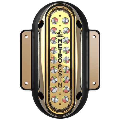 Metro Marine High-Output Vertical Surface Mount Light w/Intelligent Full Spectrum LED's - RGBW, 45&deg; Beam
