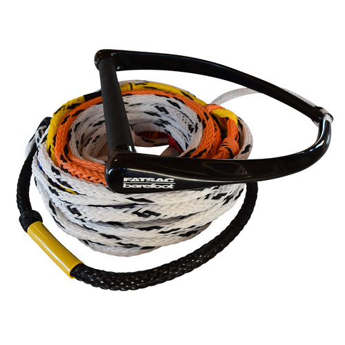 FATSAC 75' Water Ski Rope &amp; Handle Combo w/8 Takeoff Points - Multicolor