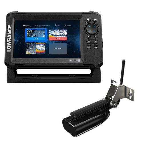 Lowrance Eagle 7 w/SplitShot Transducer &amp; Discover OnBoard Chart