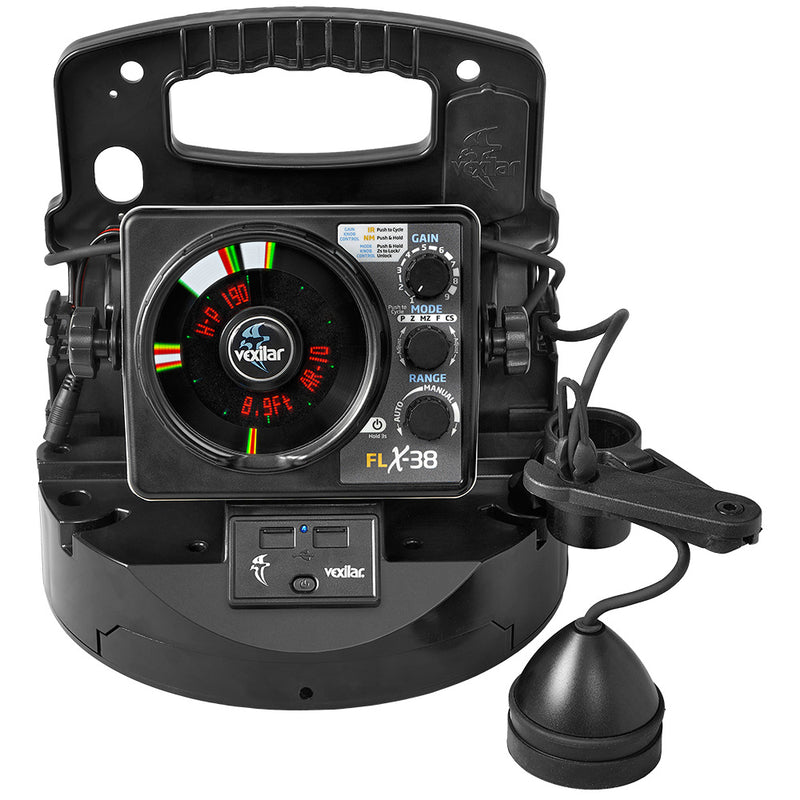 Vexilar FLX-38 BB Pro Pack Elite w/Broad Band Ice Ducer &amp; Vexilar Lithium Battery