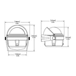 Ritchie B-81 Voyager Compass - Bracket Mount - Black