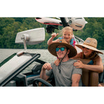 PTM Watersports VR-140 Elite Mirror - 6&rdquo; x 20&rdquo; - 140 Degree View - Grey