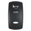 Pacer Actuator - 'HORN' f/V Series Contura Switches - Black - Laser Etched (Top/Bottom Light)