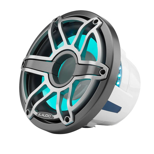 JL Audio M6 10" Marine Infinite-Baffle Subwoofer w/Titanium Sport Grille &amp; Transflective&trade; LED Lighting - M6-10IB-S-GmTi-i-4