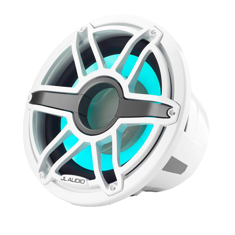 JL Audio M7 12" Marine Subwoofer w/Gloss White Sport Grille &amp; Transflective&trade; LED Lighting - M7-12IB-S-GwGw-i-4