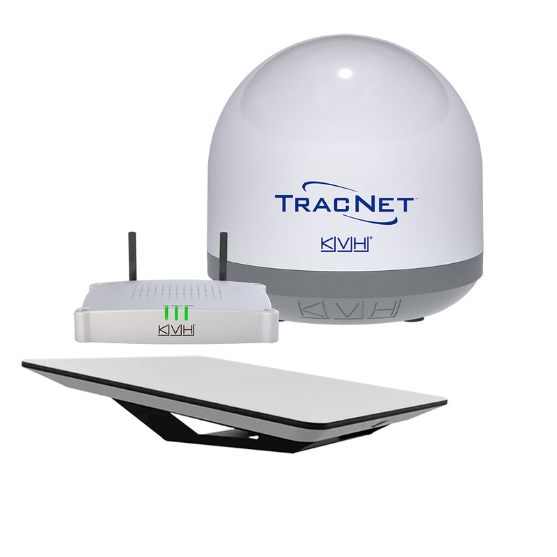 KVH HP Starlink Flat Panel Terminal Kit w/o Router &amp; Ethernet Adapter w/TracNet Coastal Pro 5G/WiFi Compact Terminal - Activation &amp; Service Plans Through KVH ONLY