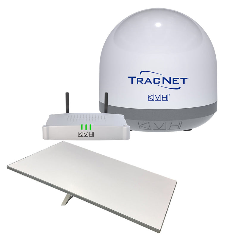 KVH Starlink Premium Standard RV Flat Panel Terminal w/TracNet Coastal Pro 5G/WiFi Compact Terminal w/TracNet Hub - Activation &amp; Service Plans Through KVH ONLY