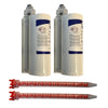 Seakeeper Ride Adhesive Installation Kit - (2) SCIGRIP 490 ml 10:1 Ratio Adhesives - (2) Mixing Nozzles (W/O Dispenser)