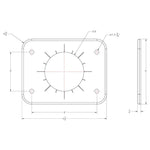 TACO Grand Slam 300 Universal Backing Plate f/GS-300 &amp; GS-390 - Pair