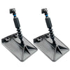 Smart Tabs SX Trim Tabs by Lectrotab 9.5" x 10" f/16'-18' Boats w/60lb Actuators - 60-150HP - Gunmetal Grey