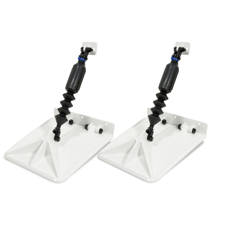Smart Tabs SX Trim Tabs by Lectrotab 9.5&rdquo; x 10&rdquo; f/12'-16&rsquo; Boat w/40 - 80HP - White