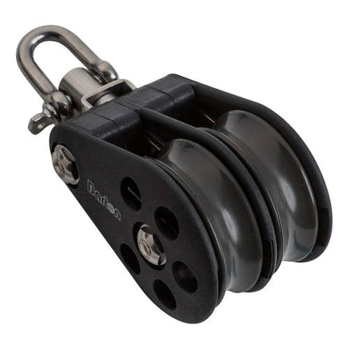 Barton Size 5 54mm Plain Bearing Pulley Block Double Block &amp; Swivel