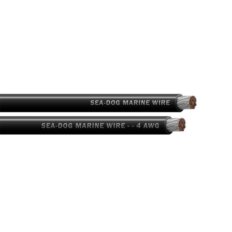 Sea-Dog 4 AWG Black Battery Cable - 500'