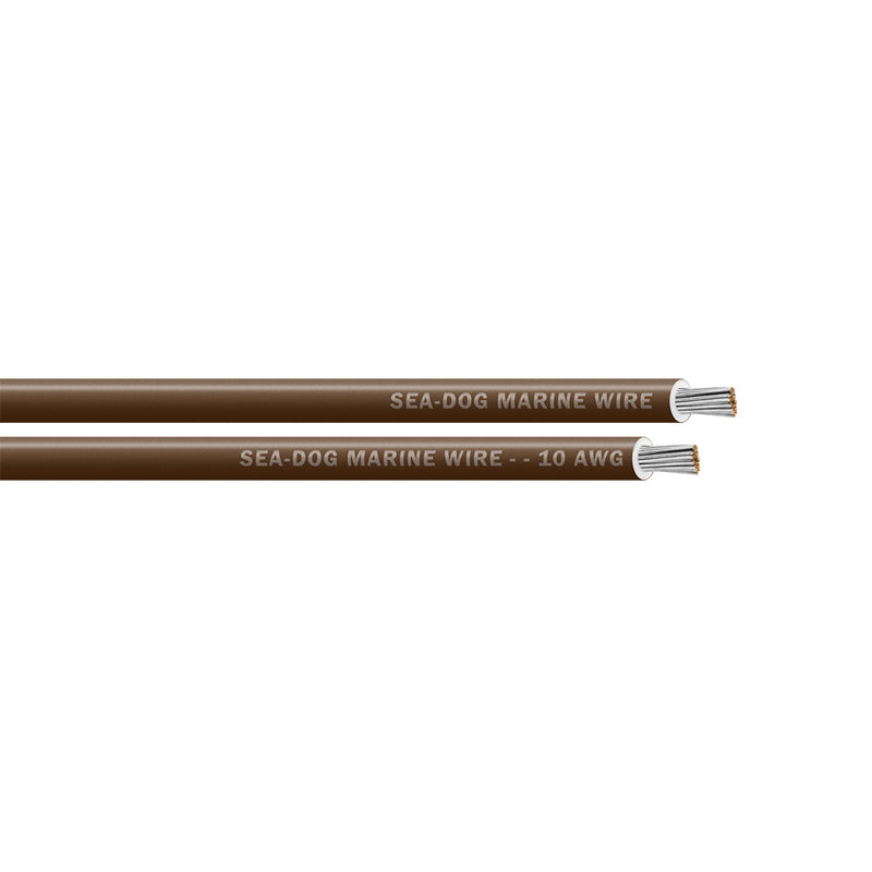 Sea-Dog 10 AWG Brown Primary Wire - 100'