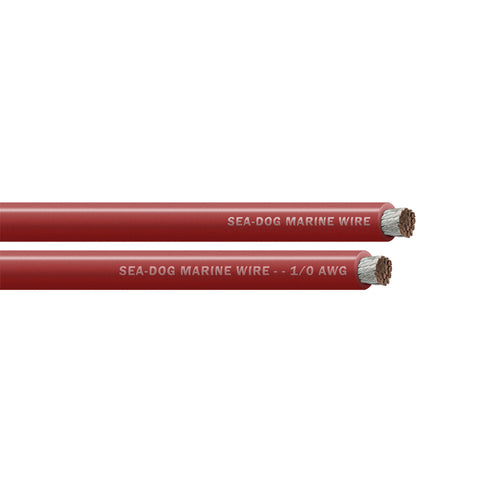 Sea-Dog 1/0 AWG Red Battery Cable - 100'