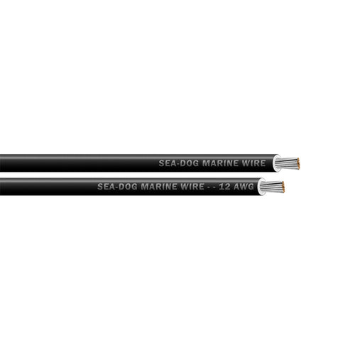 Sea-Dog 12 AWG Black Primary Wire - 25'