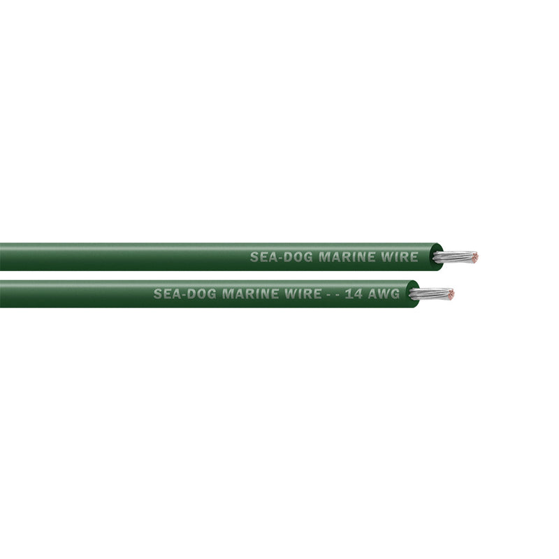 Sea-Dog 14 AWG Green Primary Wire - 25'