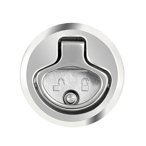 Whitecap 2" Beveled Locking Slam Latch w/Backing Plate