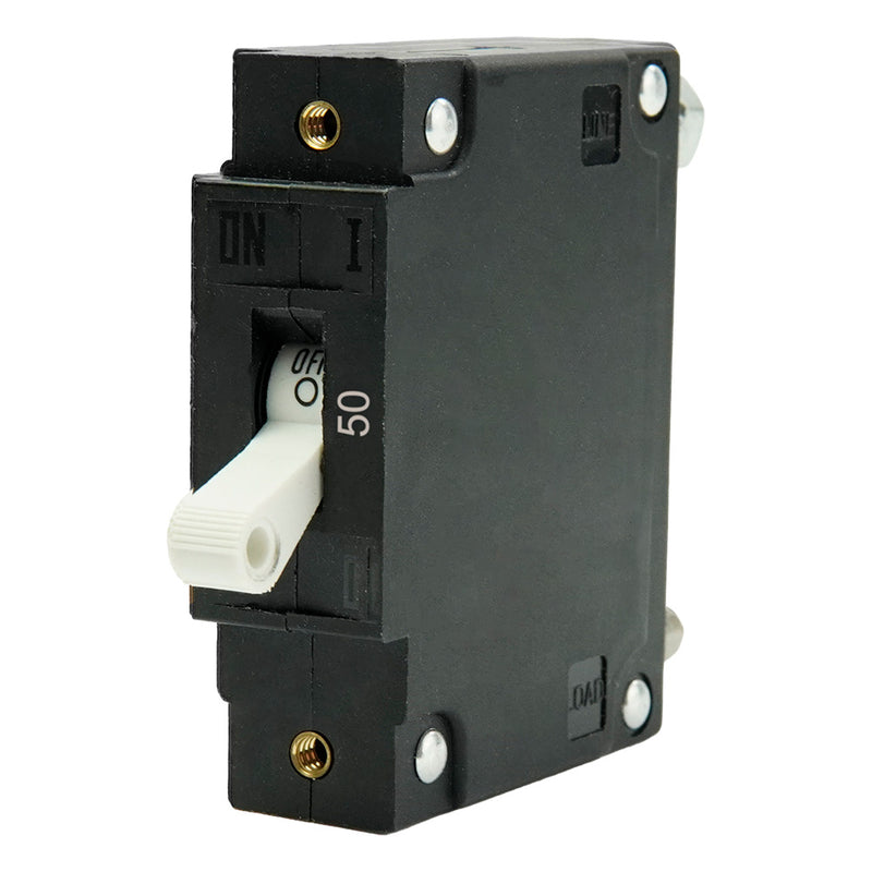 Egis C Series White Toggle Panel Mount Circuit Breaker - Single Pole 50A