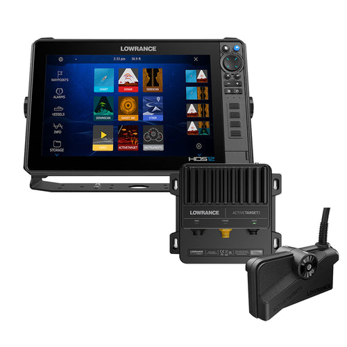 Lowrance HDS PRO 12 w/Preloaded C-MAP DISCOVER OnBoard - No Transducer &amp; ActiveTarget&reg; 2 Bundle