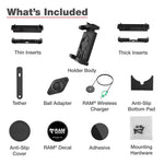 Ram Mount RAM&reg; Quick-Grip&trade; Pro XL w/Ball &amp; Qi2 15W Wireless Charger