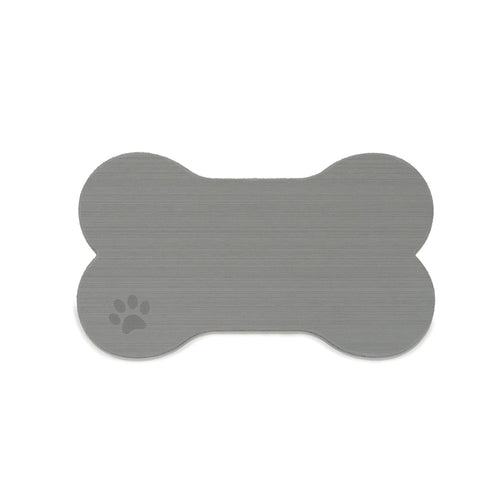 SeaDek Dog Bowl Mat - Storm Grey/Black - Medium - 12.5" x 24"