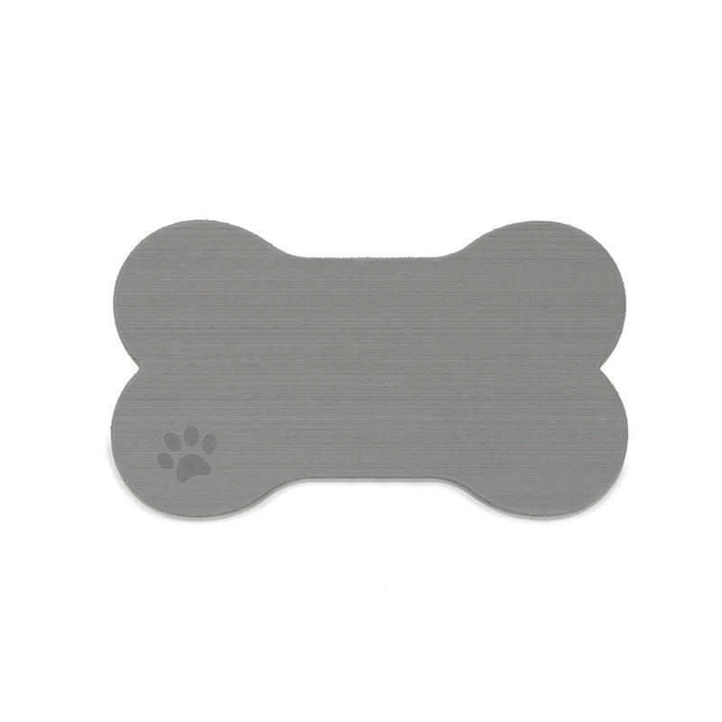 SeaDek Dog Bowl Mat - Storm Grey/Black - Medium - 12.5" x 24"