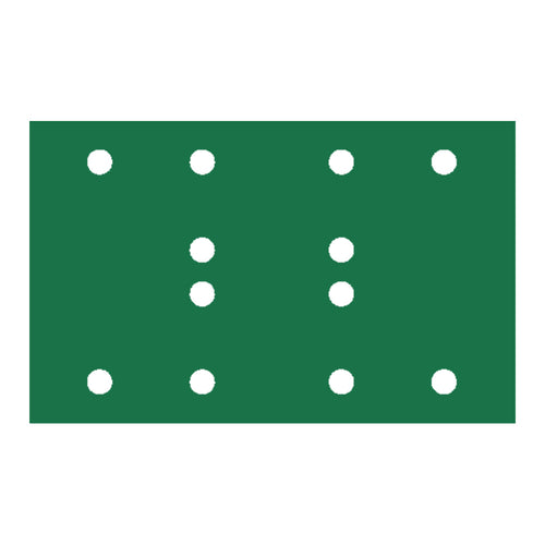 RUPES PROCUT Film Abrasive Sheet 80mm x130mm (3.15" x 5.1") - 12 Holes - P120 Grit *Box of 100pcs
