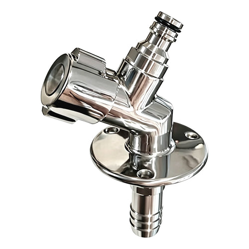 Flushmaster Quarter Turn Quick Connect Water Spigot - 45-Degree