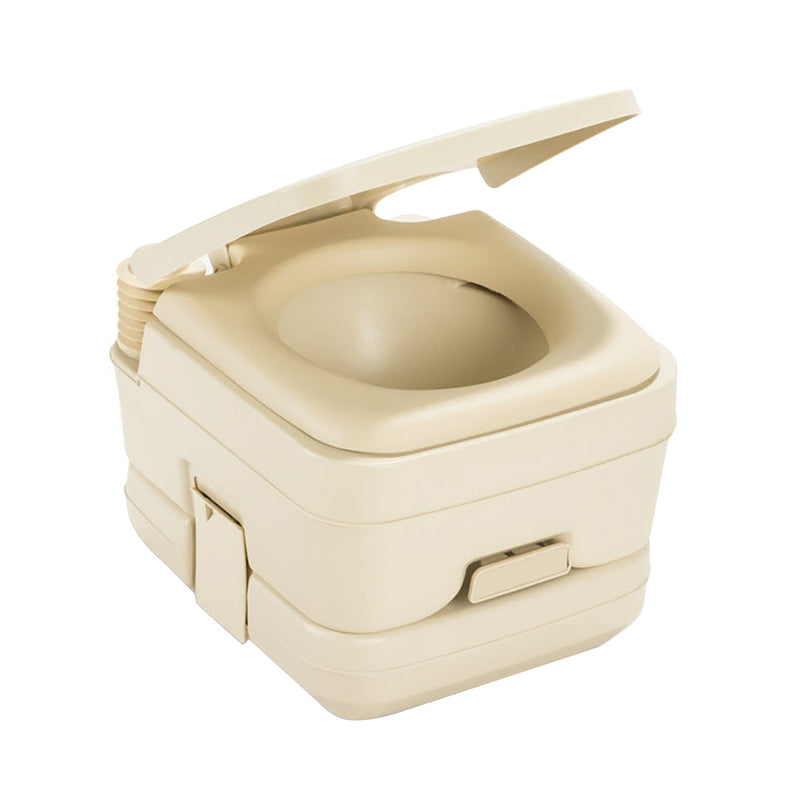 Dometic&trade; 964 MSD Portable Toilet w/Mounting Brackets - 2.5 Gallon - Parchment
