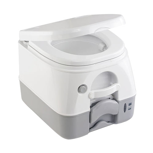 Dometic&trade; 974 Portable Toilet w/Mounting Brackets -2.6 Gallon - Grey