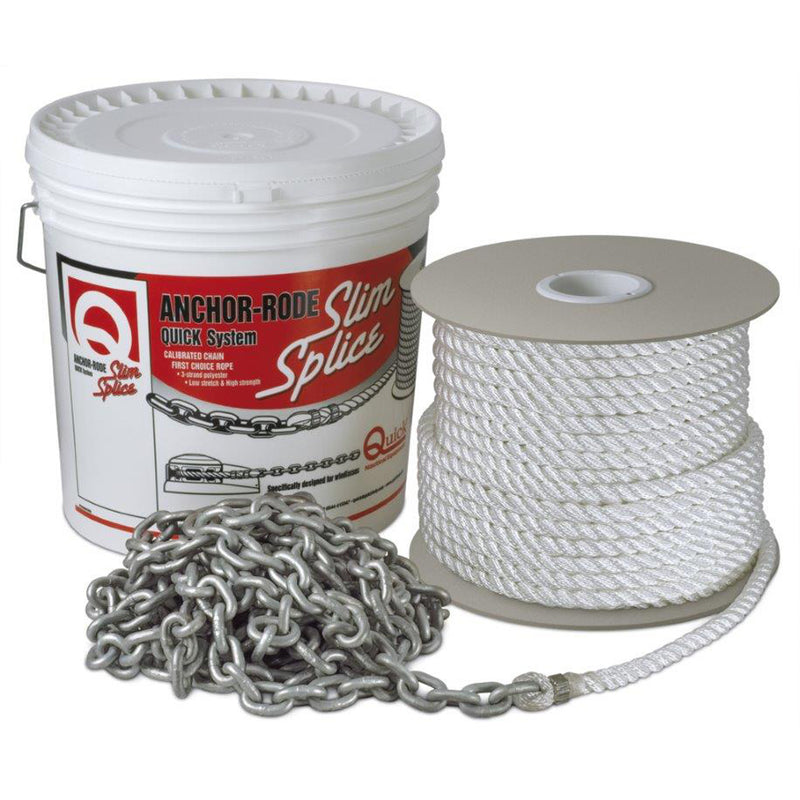 Quick Anchor Rode - 15' of 7mm Chain &amp; 300' of 1/2" Rope