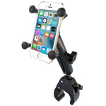 RAM Mount Universal Tough-Claw Base w/Long Double Socket Arm & Universal X-Grip&reg; Cell/iPhone Cradle