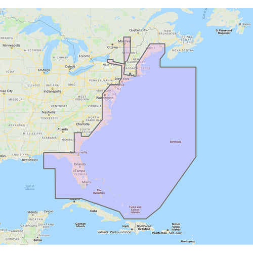 Furuno U.S. East Coast, Bahamas &amp; Bermuda - Vector Charts &amp; Standard Resolution Satellite Photos f/Bahamas - Unlock Code