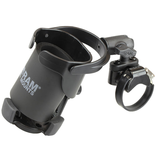 RAM Mount Level Cup&trade; XL Low Profile Mount w/Large Strap Clamp Base