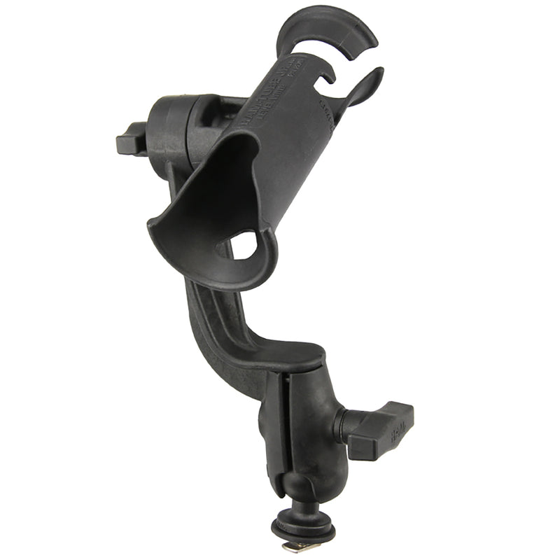 RAM Mount RAM Tube Jr.&trade; Fishing Rod Holder with RAM-ROD&reg; Revolution Ratchet/Socket System and Track Ball&trade; Base