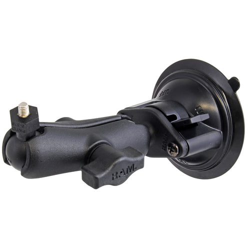 RAM Mount Suction Cup Mount w/1" Ball, including M6 X 30 SS HEX Head Bolt, f/Raymarine Dragonfly-4/5 &amp; WiFish Devices