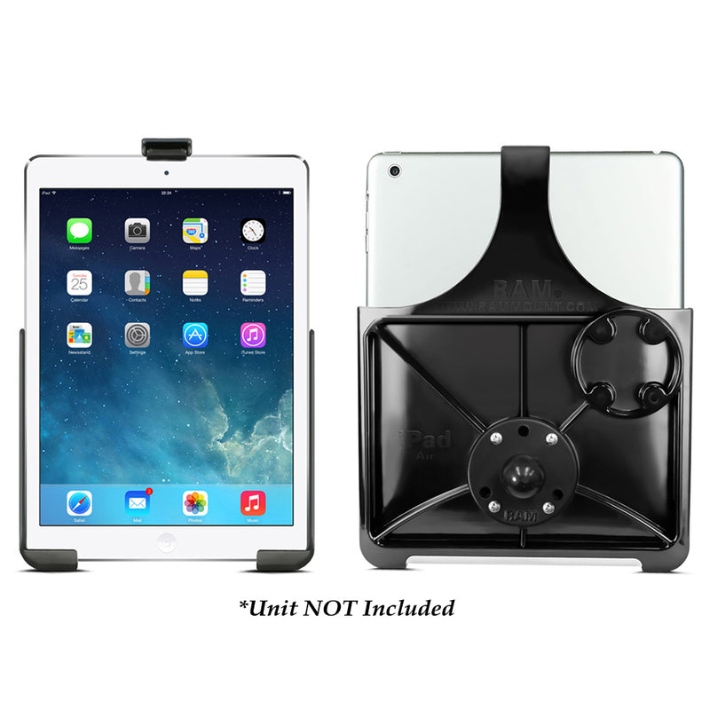 RAM Mount EZ-Roll&rsquo;r&trade; Model Specific Cradle w/Round Base Adapter for the iPad 5th Generation, Apple iPad Air 1-2 &amp; iPad Pro 9.7