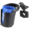 RAM Mount Torque&trade; 1-1/8" - 1-1/2" Diameter Handlebar/Rail Base w/B Size 1" Ball, Short Arm &amp; Level Cup&trade;