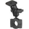 RAM Mount RAM&reg; Torque&trade; 1 1/8" - 1 1/2" Diameter Handlebar/Rail Base with B Size 1" Ball, Short Arm and Diamond Plate